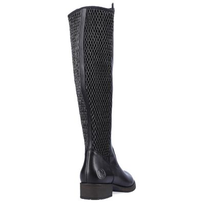 22. Rieker W Z9591-00 black leather boots 