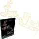 REINDEER DECORATION WITH SLED 180 LED FLASH