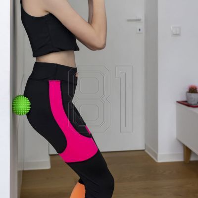 4. Roller for massage and rehabilitation Tullo duoball 15.5 cm red 446