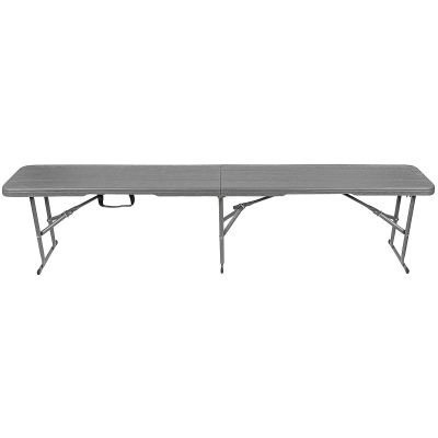 4. CATERING BANQUET FOLDING BENCH 183x28x43CM WOODLAND BOARD DARK GREY