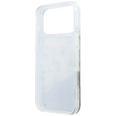 7. Karl Lagerfeld Liquid Glitter Beach & Sand Case for iPhone 17 Pro Max / 18 Pro Max - Beige