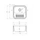 3. DEANTE 1-BOWL UTILITY SINK, INSERTED OR WALL-MOUNTED (ZYK_010A)