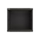 27. LANBERG WALL-MOUNTED RACK CABINET 19" 9U 540X350 BLACK GLASS DOOR (FLAT PACK)