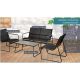 2. 4-PIECE BLACK GARDEN FURNITURE SET