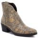 Women's cowboy boots snake gold M.Daszyński MR2382