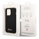 8. Guess Silicone Vintage Gold Logo iPhone 14 Pro Case - Black