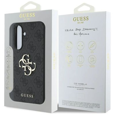 7. Guess Big 4G Logo Classic Logo Case for Samsung Galaxy A36 - Black