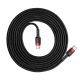 2. Baseus CATKLF-H91 USB-C - USB-C PD QC cable 60W 3A 480Mb/s 2m - black and red