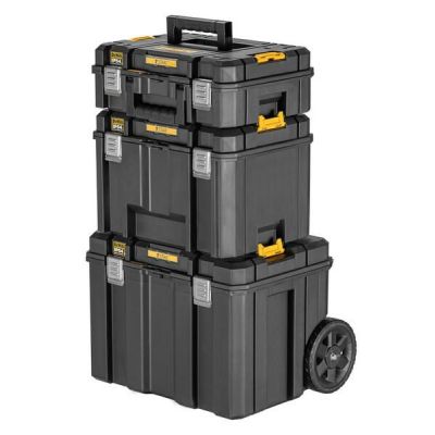 Mobile set of 3 TSTAK 2.0 crates on wheels