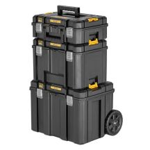 Mobile set of 3 TSTAK 2.0 crates on wheels