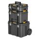 Mobile set of 3 TSTAK 2.0 crates on wheels