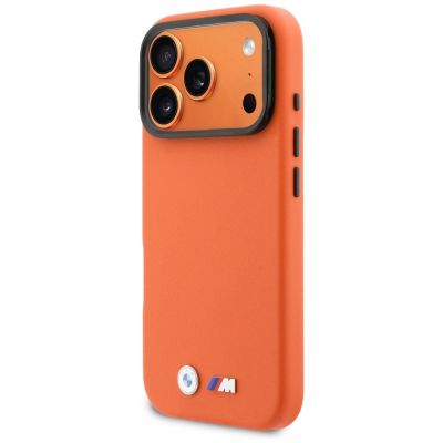 2. BMW M Metal Logo MagSafe Case for iPhone 17 Pro Max - Orange
