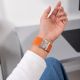 4. Tech-Protect Nylon Clasp Strap for Samsung Galaxy Watch 40/44/46 mm - Orange