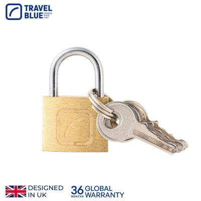 2. Travel Padlock with Key TRAVEL BLUE