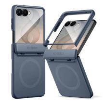 Tech-Protect Kevlar Aura MagSafe Case for Samsung Galaxy Z Flip 8 - Navy Blue