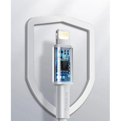 17. Baseus CATLGD-A02 Lightning - USB-C PD cable 20W 480Mb/s 2m - white