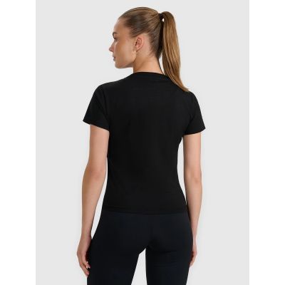 4. Women's printed T-shirt 4F 4FRAW25TTSHF3228-20S
