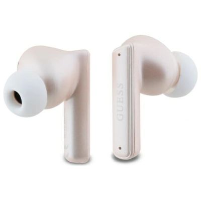 5. Guess Bluetooth Headphones GUTWST88MCTGP TWS + Docking Station Pink Capsule Printed Logo