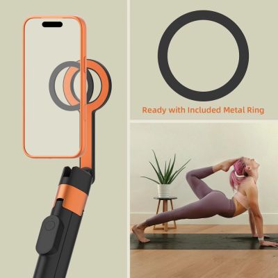 11. Tech-Protect L10S Bluetooth Selfie Stick Tripod - Black and Orange