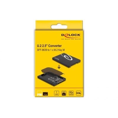 6. DeLOCK Converter 2.5” U.2 SFF-8639 to M.2 NVMe with Key M - 7 mm height