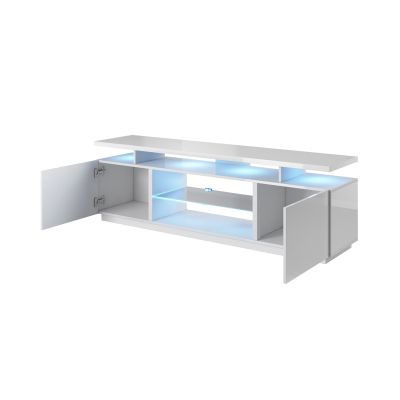 2. EVA TV cabinet 180x40x52 white/white gloss