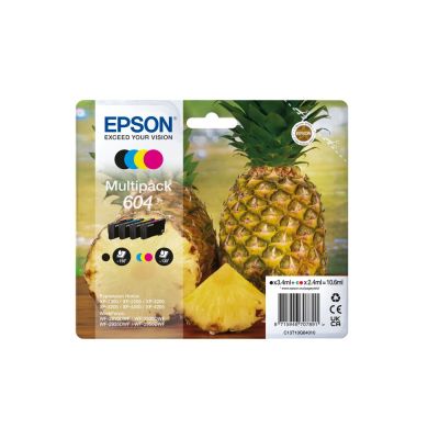 6. Epson 604 ink cartridges 10.6ml CMYK (for WorkForce WF2910/2930/2935/2950)