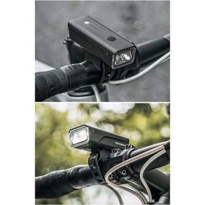 5. Rockbros 24510003001 Front Bike Light 260 lm + USB-C - USB-A Cable - Black