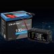 3. Qoltec LiFePO4 53714 Lithium Iron Phosphate Battery | 12.8V | 100Ah | 1280Wh | Bluetooth | BMS