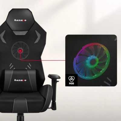 8. Huzaro Combat 7.6 RGB Black Gaming Chair