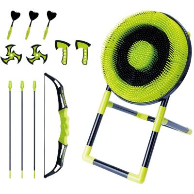 9. 4-in-1 GAME SET: DART, BOW, AXE, SHURIKEN