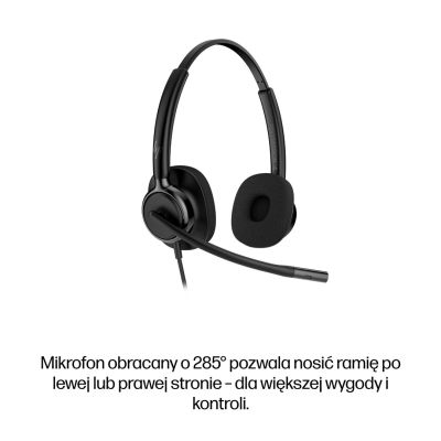 40. HP Poly Mission 425 Classic Wired USB Stereo Headset (Multi-Pack)