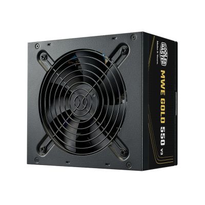 Cooler Master MWE Gold V3 ATX 3.1 Non-Modular Power Supply Module 550W 24-pin ATX Black