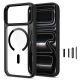 2. Tech-Protect Magmat Magsafe CC Case for iPhone 17 Pro Max / 18 Pro Max - Transparent Black