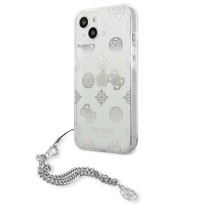 2. Guess GUHCP13SKPESI iPhone 13 mini 5.4" silver/silver hardcase Peony Chain Collection