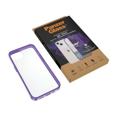 5. PanzerGlass ClearCase antibacterial case with Military Grade certificate for iPhone 13 / 14 / 15 - transparent purple