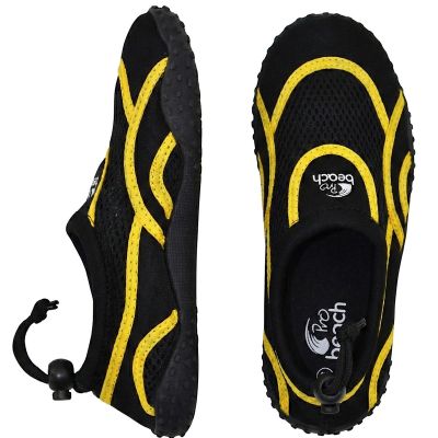 11. JUNIOR WATER SHOES BLACK/YELLOW XQMAX SIZE 31