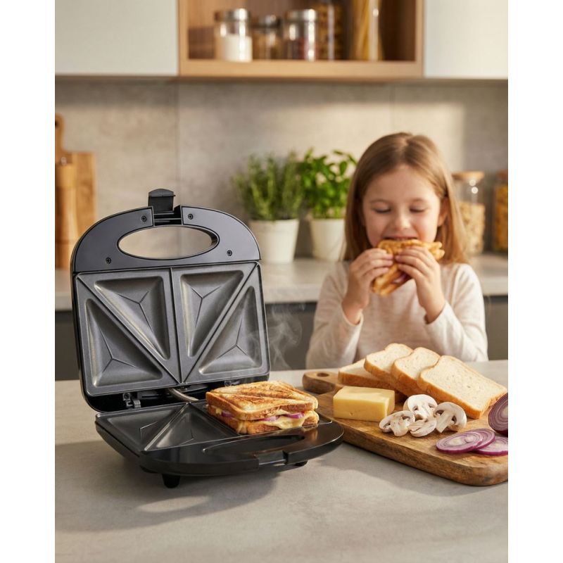 18. Esperanza ASIAGO EKT011 sandwich maker (1000W; black and silver)