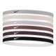 2. Nike Swoosh Sport HeadbandsS 6 Pack Tipped 92800592027