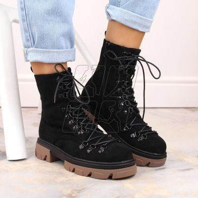 3. Vinceza W JAN255 black suede insulated boots