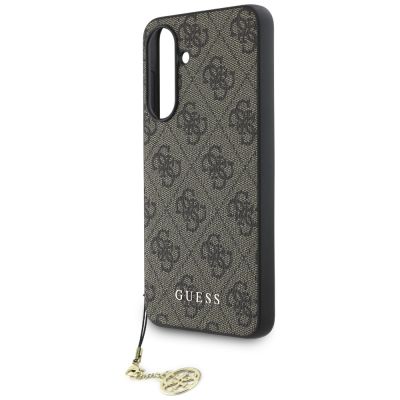 5. Guess 4G Charms Collection Case for Samsung Galaxy A36 Brown