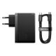 2. Baseus GaN5 Pro GaN charger 2x USB-C / USB-A 160W - black + USB-C - USB-C 240W cable - black