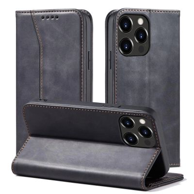 2. Magnet Fancy Case case for iPhone 14 Pro Max flip cover wallet stand black