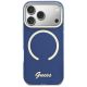 3. Guess IML Script Metal MagSafe Case for iPhone 17 Pro Max - Blue