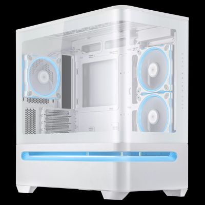 17. ASUS PRIME AP202 TG ARGB WHITE Case