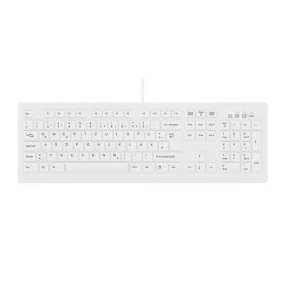 CHERRY AK-C8100F-U1-W/GE Medical Keyboard USB QWERTZ German White