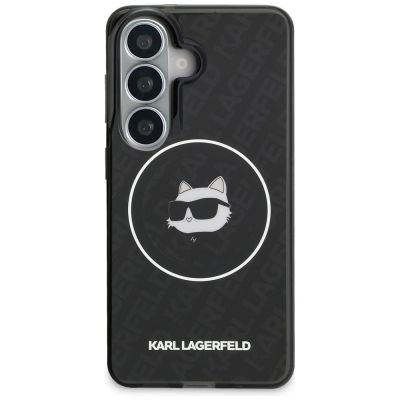 3. Karl Lagerfeld IML Repeated Choupette MagSafe Case for Samsung Galaxy S26 - Black