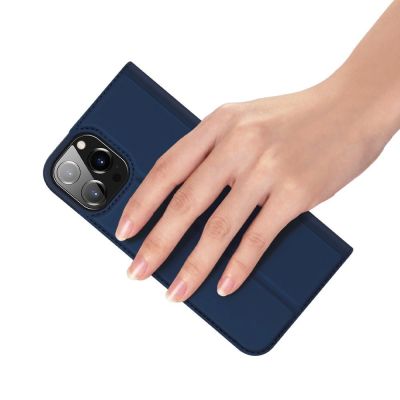 7. Dux Ducis Skin Pro Bookcase type case for iPhone 13 Pro blue