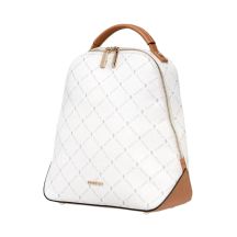 Puccini Monogram Collection Women's Backpack Bag White - BLXP0011P-0