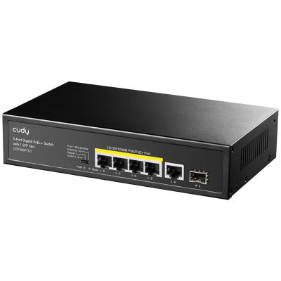 2. Cudy GS1005PTS1 Gigabit Ethernet (10/100/1000) Network Links PoE Support Black