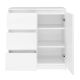 2. COSTA chest of drawers 1D3S+2D3S white